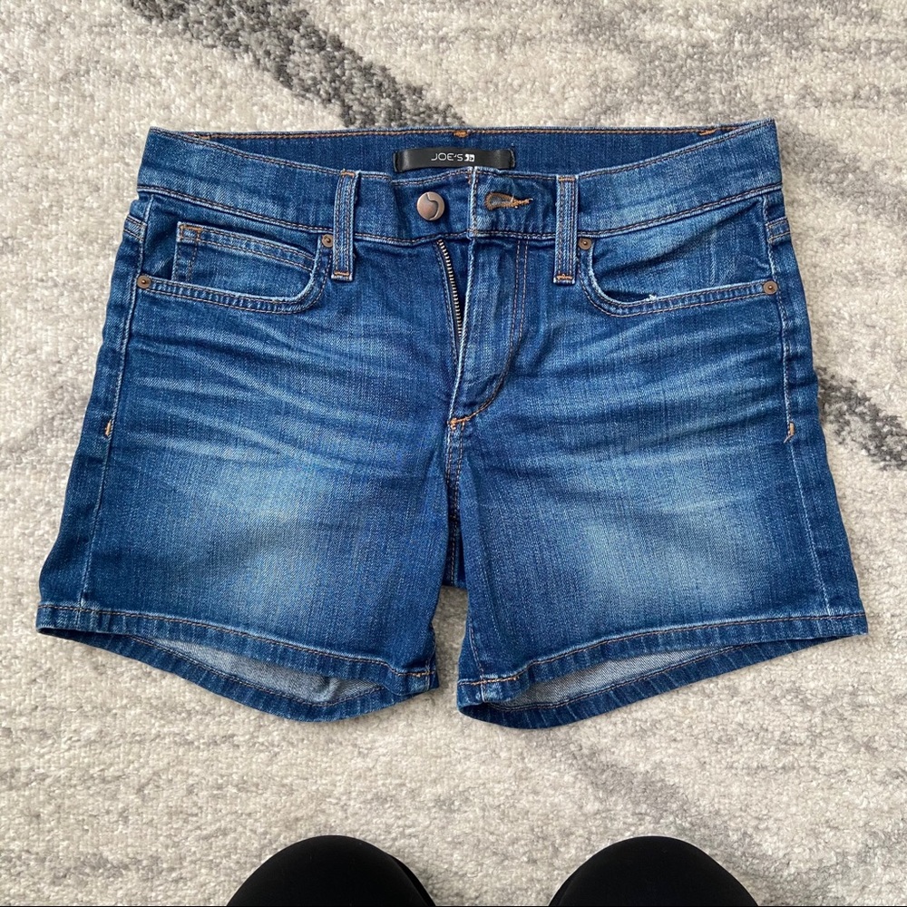 Joe’s Jeans Rolled Denim Shorts 26 Blue